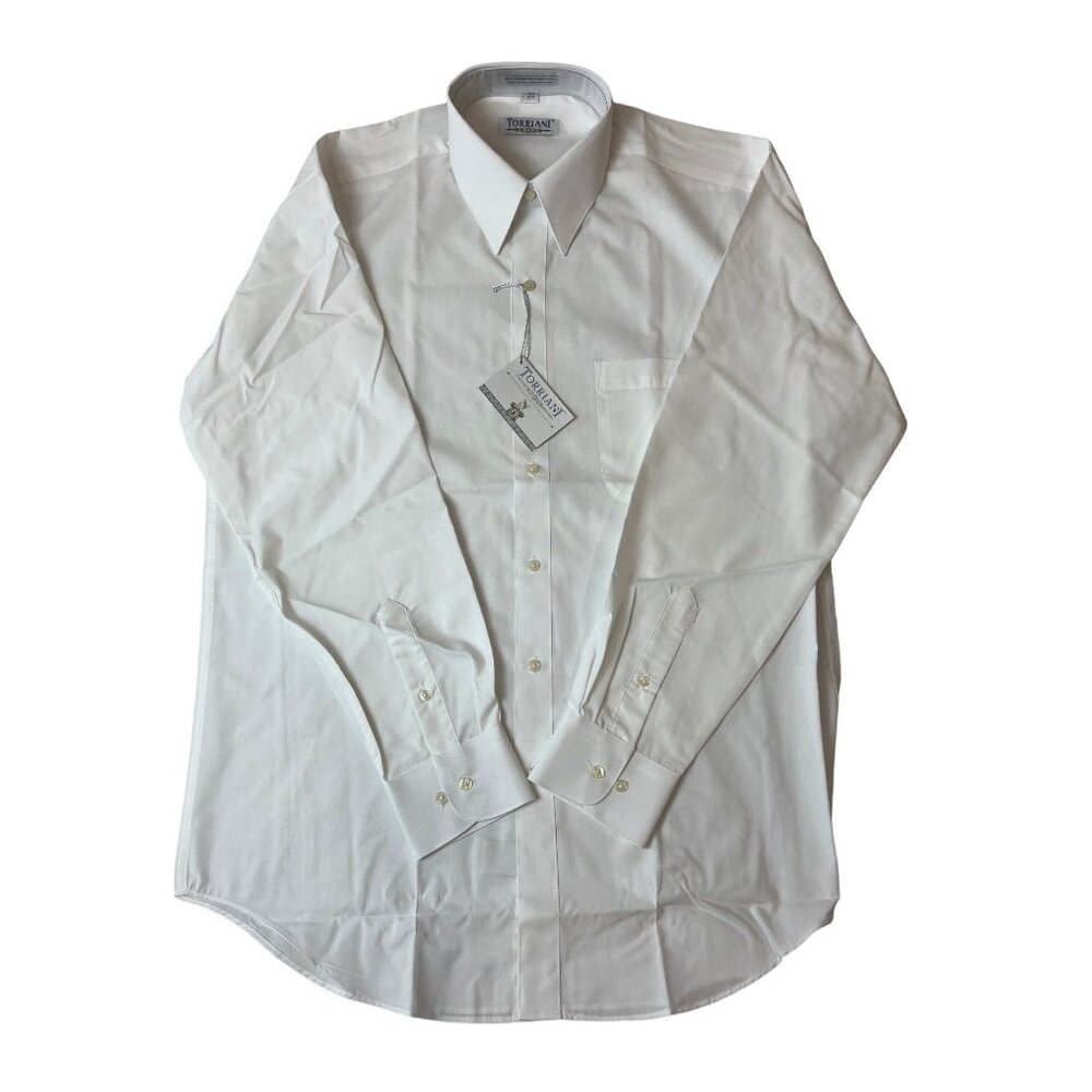 Torriani Men's White Buttondown Shirt Sz 32-33 - New